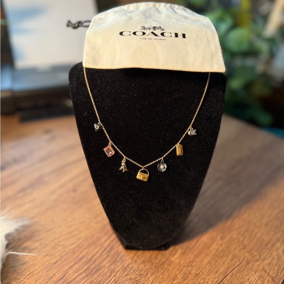 NEW‼️ COACH Mini tabby Handbag Charm Necklace - Picture 5 of 16